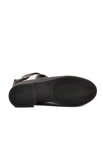 Aspor Siyah Fermuarlı İçi Polarlı Kadın Topuklu Bot - Resim 5