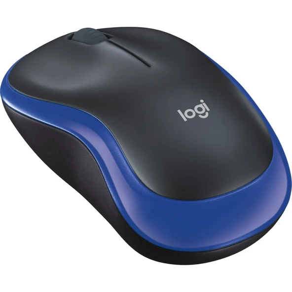 Logitech M185 USB Alıcılı Kompakt Kablosuz Mouse - Mavi ürün görseli 1