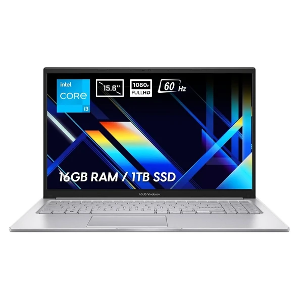 Vivobook 15 X1504VA-NJ2379V2 Intel Core I3-1315U 16GB 1tb SSD 15.6 Inç Full Hd 60Hz Freedos Laptop ürün görseli 1