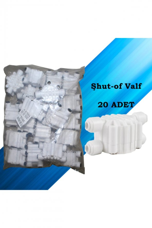 20 Adet Toptan Şhut-of Valf 4 Yollu Quick Vana