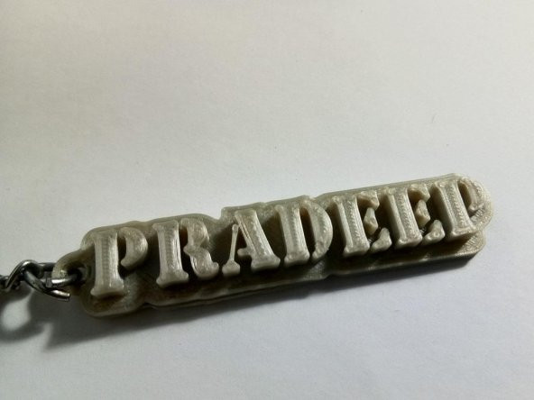 Pradeep (Name Keychain) Plastik Aparat