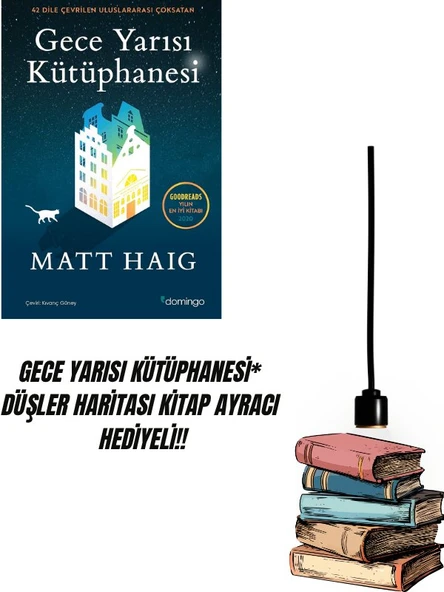 GECE YARISI KÜTÜPHANESİ* DÜŞLER HARİTASI KİTAP AYRACI  HEDİYELİ!! ürün görseli