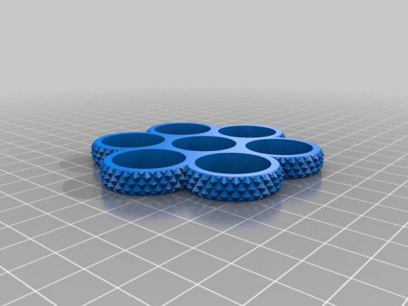 Tırtıllı Tri-Spinner Edc Fidget Widget / Üçlü Rulman Spinner (Özelleştirilebilir) Plastik Aparat - 2
