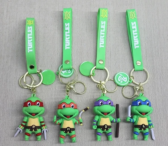 Ninja Kaplumbağalar Silikon Anahtarlık Alk4260 ürün görseli 1