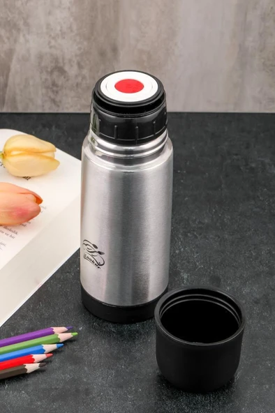 Cooker 0,30 Lt Çelik Çift Katlı Termos Siyah CKR2000 - 2