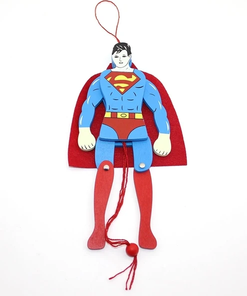 Ahşap Salanan Süperman Figürü Alk1194 ürün görseli 1