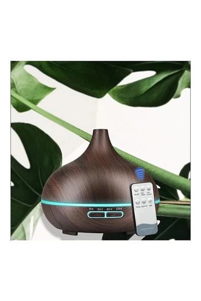 Hava Nemlendirici 7 Led Işıklı Aromatik Oda Kokusu 550 Ml Kahve Aroma Difüzörü Buhar Makinası - Resim 2