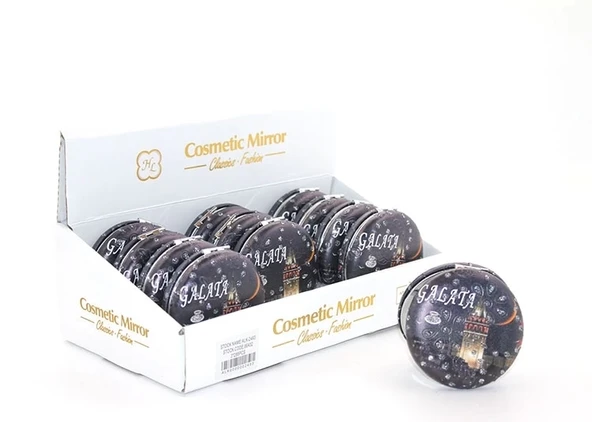 Taşlı İstanbul Tasarımı El Aynası Kalın Alk2493 ürün görseli