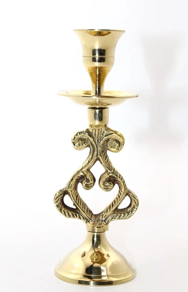 Tekli Pirinç Şamdan 4744 ürün görseli 1