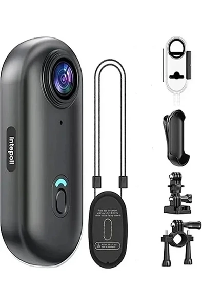 Mini 4k Wıfı Aksiyon Kamerası Vücut Kamerası Giyilebilir Video Kaydedici Hafıza Kartı Dahil ürün görseli 1