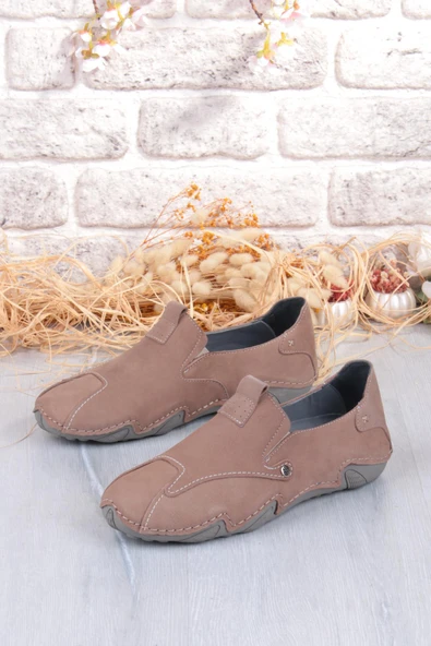 Mehmet Mete 42323 Nubuk Comfort Rahat Esnek Hakiki Deri Erkek Ayakkabı - Resim 9