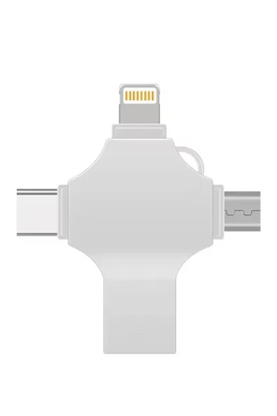 Otg 4in1 Cep Telefonu Çok Fonksiyonlu Usb Flash Bellek 128 Gb Type-c, Micro Sd Ve Kart Okuyucu ürün görseli 1