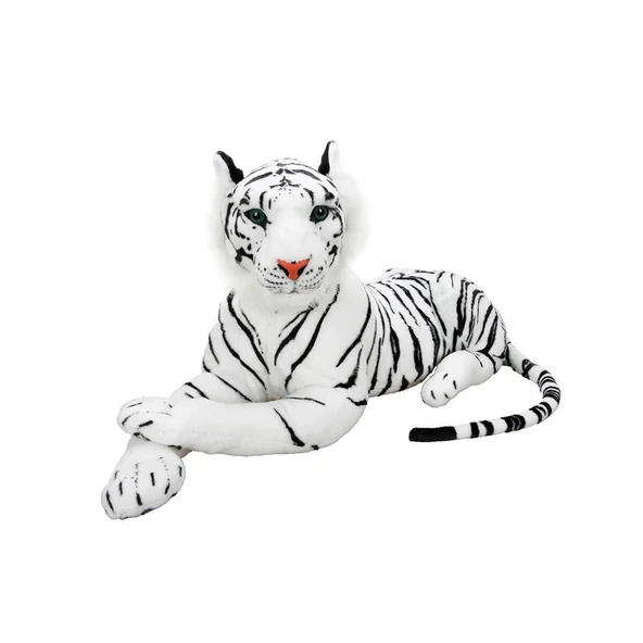 01401 Beyaz Kaplan Peluş 60 cm ürün görseli