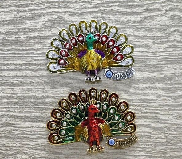 Swaroski Tavuskuşu Magnet Alk3852 ürün görseli 1