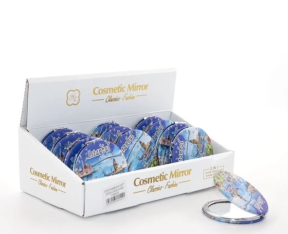 Taşlı İstanbul Tasarımı El Aynası İnce Alk2477 ürün görseli 1