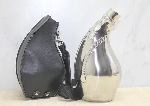 Deri Kılıflı Matara Alk3924 ürün görseli 1