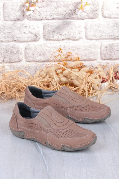 Mehmet Mete 42326 Nubuk Comfort Rahat Esnek Hakiki Deri Erkek Ayakkabı - Resim 7