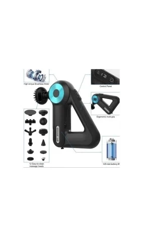 12 Başlıklı Profesyonel Masaj Sı Sporcu Masaj Aleti Seti  6 Hızlı Şarjlı Masaj ürün görseli 1