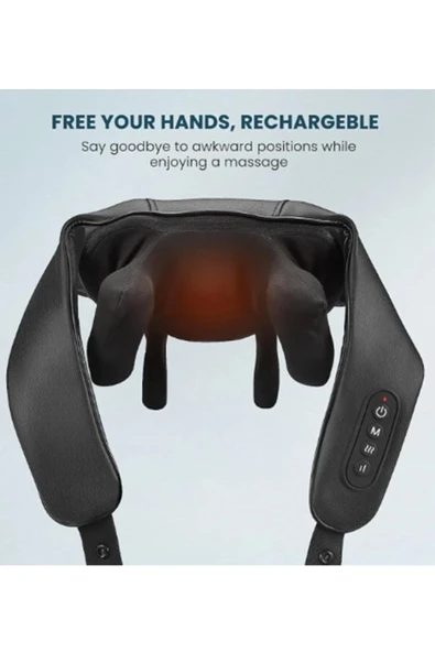 Şarjlı Ovmalı Isıtmalı Masaj Aleti Insan Eli Yoğurma Hissi  Yeni Model - Resim 2