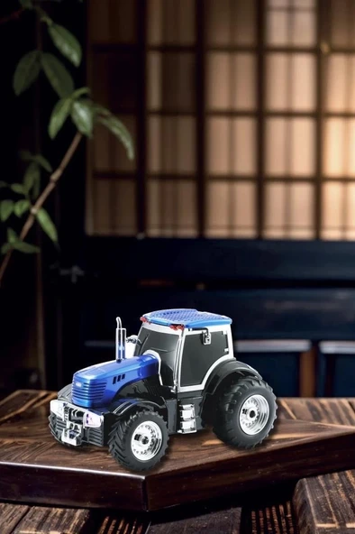 D42 Mavi Traktör Tasarım Usb/fm Radyo Bluetooth Hoparlör Speaker - Resim 2