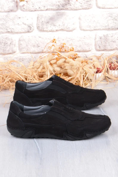 Mehmet Mete 42326 Nubuk Comfort Rahat Esnek Hakiki Deri Erkek Ayakkabı - Resim 2