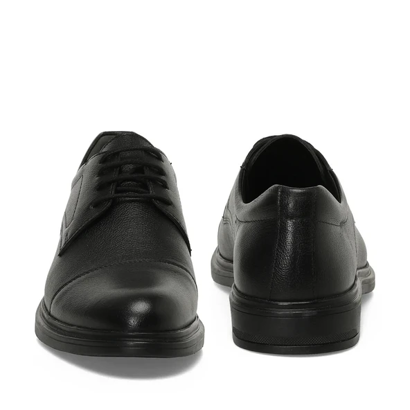 Polaris 102541 Siyah Hakiki Deri Erkek Ayakkabı - Resim 5