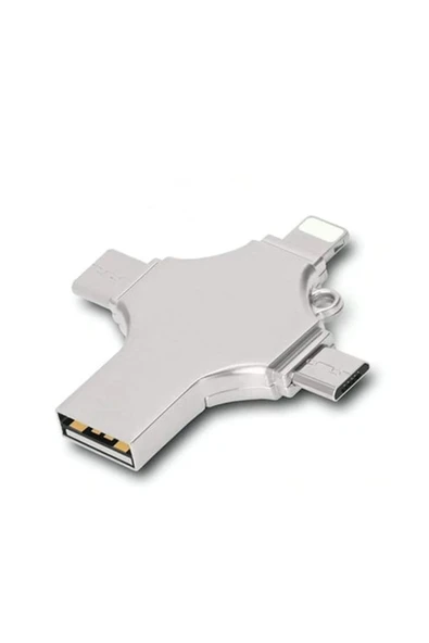 Otg 4in1 Cep Telefonu Çok Fonksiyonlu Usb Flash Bellek 64 Gb Type-c, Micro Sd Ve Kart Okuyucu ürün görseli 1