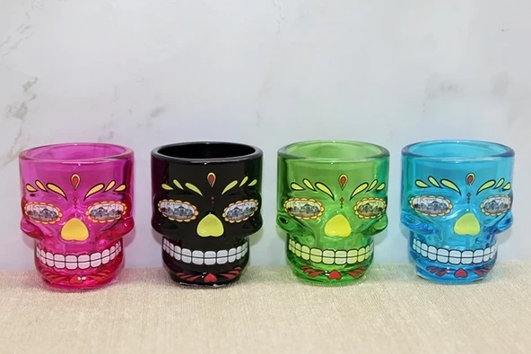 İstanbul Temalı Cam Kurukafa Shot Bardak Alk4301 ürün görseli 1