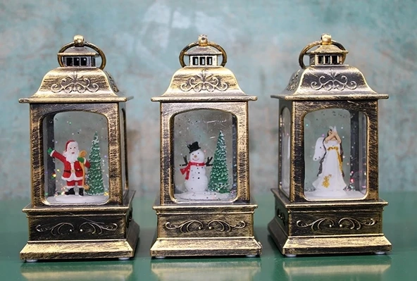 Yılbaşı Temalı Işıklı Müzikli Kar Küresi Alk3223 ürün görseli 1