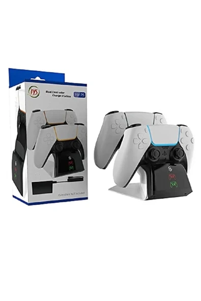 Ps5 Dualsense /ps5 Slim/ps5 Pro Gamepad Hızlı Şarj İstasyonu Çift Kol Şarj Ünitesi - Resim 5