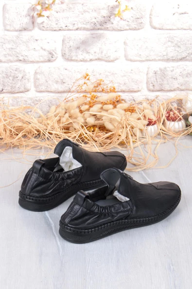 Mehmet Mete 42612 Lastikli Comfort Rahat Esnek Hakiki Deri Erkek Ayakkabı - Resim 4