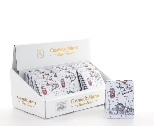 Taşlı İstanbul Tasarımı El Aynası İnce Alk2471a ürün görseli 1