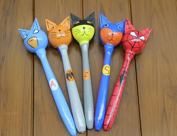 Ahşap 5'li Marakas Seti Polos:12 ürün görseli