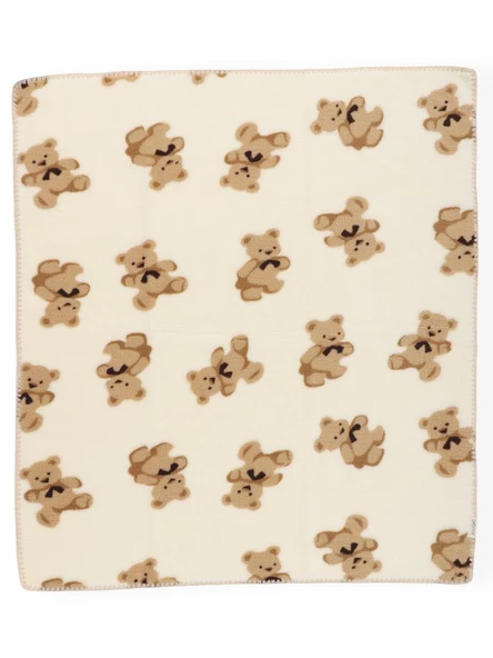 Bebitof Sevimli Ayıcıklar Desenli 90x100 cm Peluş Bebek Battaniye BBTF.EKR.95076 - 5