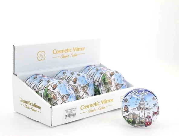 Taşlı İstanbul Tasarımı El Aynası Kalın Alk2492 ürün görseli 1