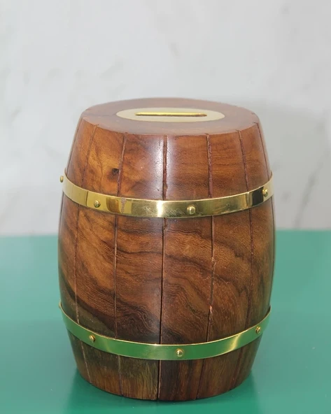 Pirinç Fıçı Kumbara 1786 ürün görseli 1