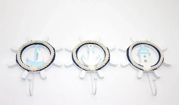 Ahşap Marin Dümenli Askılık Alk2476 ürün görseli 1