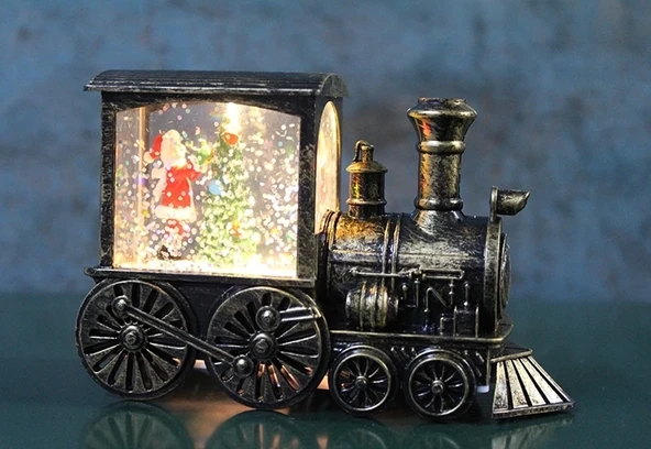 Trenli Yılbaşı Işıklı Kar Küresi Alk3221 ürün görseli 1