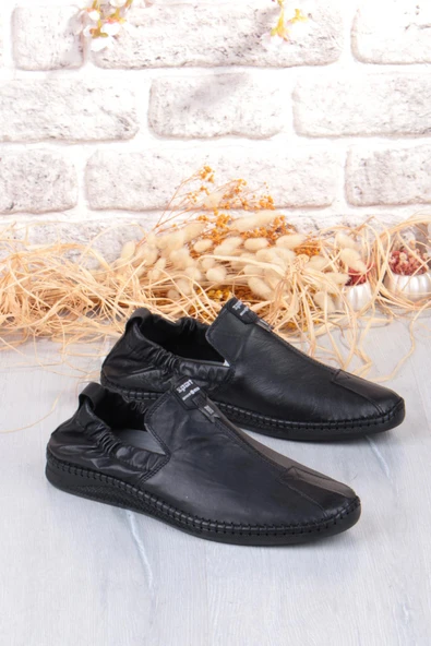 Mehmet Mete 42612 Lastikli Comfort Rahat Esnek Hakiki Deri Erkek Ayakkabı ürün görseli