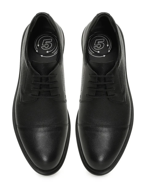 Polaris 102541 Siyah Hakiki Deri Erkek Ayakkabı - Resim 4