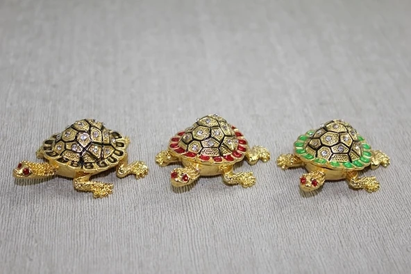 Swaroski Minik Kaplumbağa Figürü Alk3867 ürün görseli 1