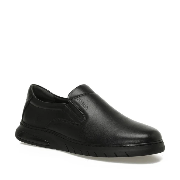 Polaris 109041 Siyah Hakiki Deri Erkek Ayakkabı - Resim 2