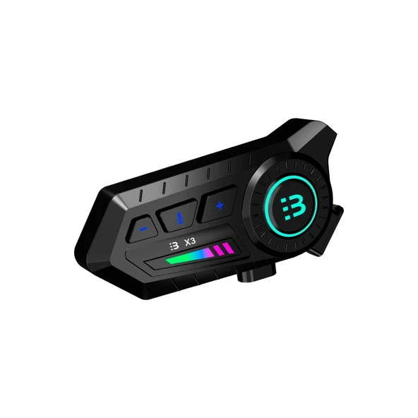 X3 Motor Kask Kulaklık Rgb Modlu Su Geçirmez 5.3 Bluetooth Intercom ürün görseli 1