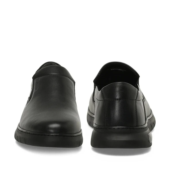 Polaris 109041 Siyah Hakiki Deri Erkek Ayakkabı - Resim 5