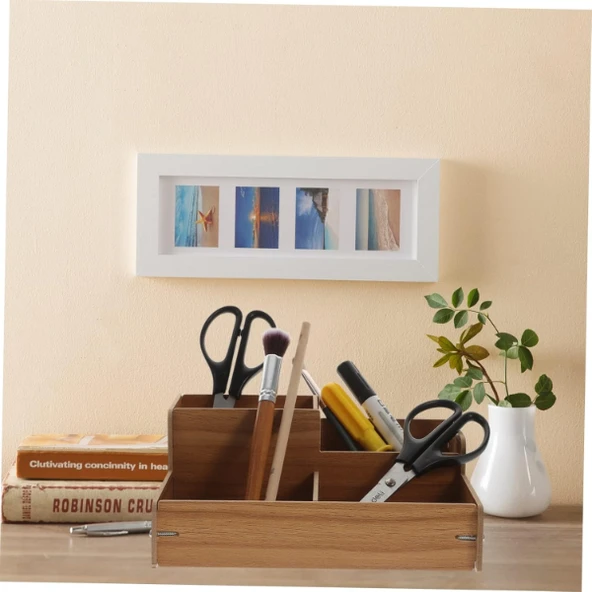 Ahşap Masa Üstü Düzenleyici Kutu - Resim 2