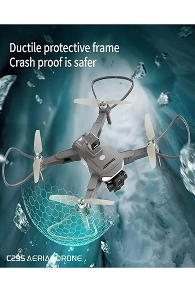 29S Akıllı GPS Drone | 200 MP HD Kameralı, Engel Kaçınmalı ve LCD Ekranlı Kumandalı Hava Dronu - 2