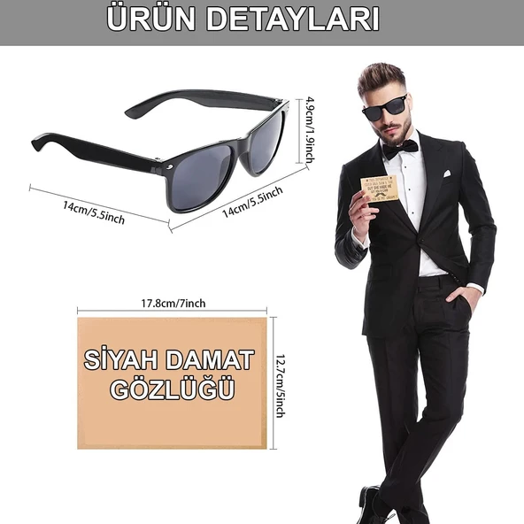 Damat Gözlüğü - Düğün ve Bekarlığa Veda Partisi Aksesuarı - Resim 2