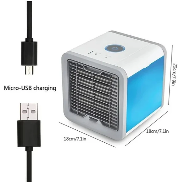 Masaüstü Kare Su Hazneli Fan ürün görseli 1