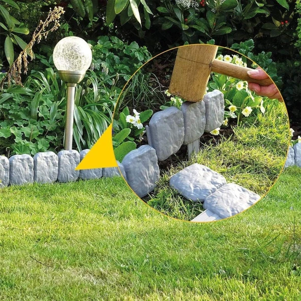 Taş Görünümlü Bahçe Çiti - Resim 4