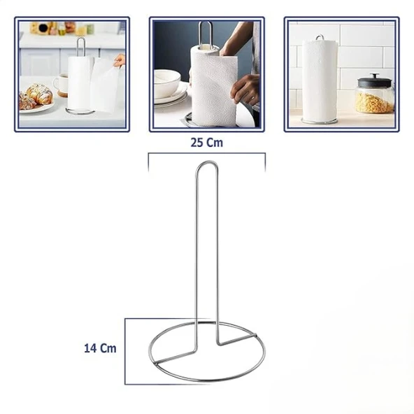 Dik Kağıt Havluluk Krom Renk ürün görseli 1